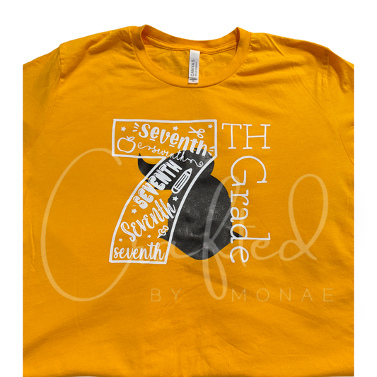 🏰🚌🍎7th Grade Knights Team Spirit Tee