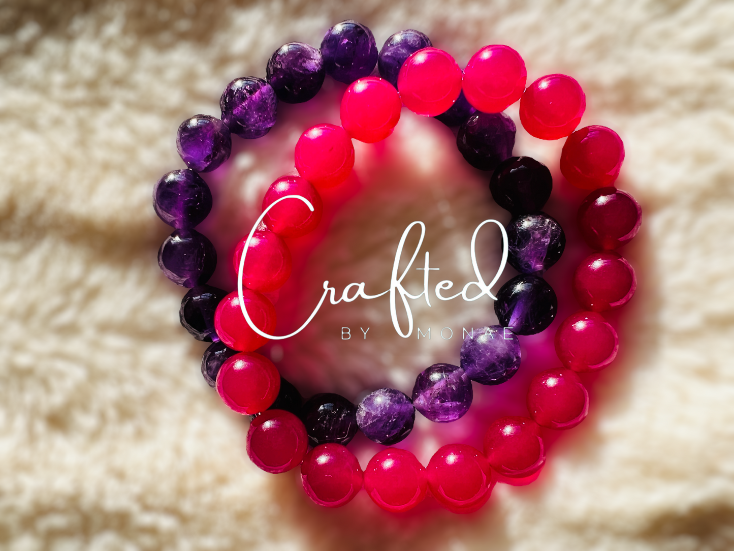 Red Berry Jade Energy Vibes Bracelet