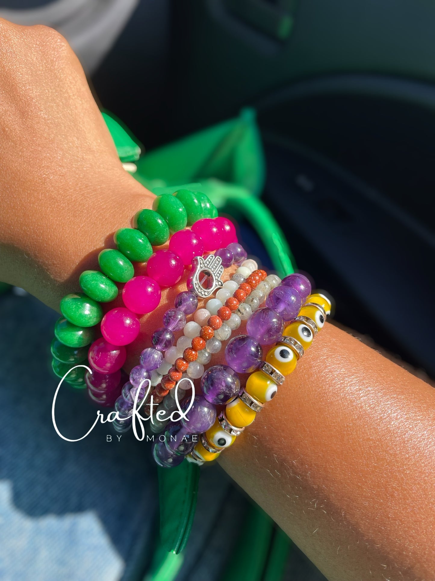 Red Berry Jade Energy Vibes Bracelet