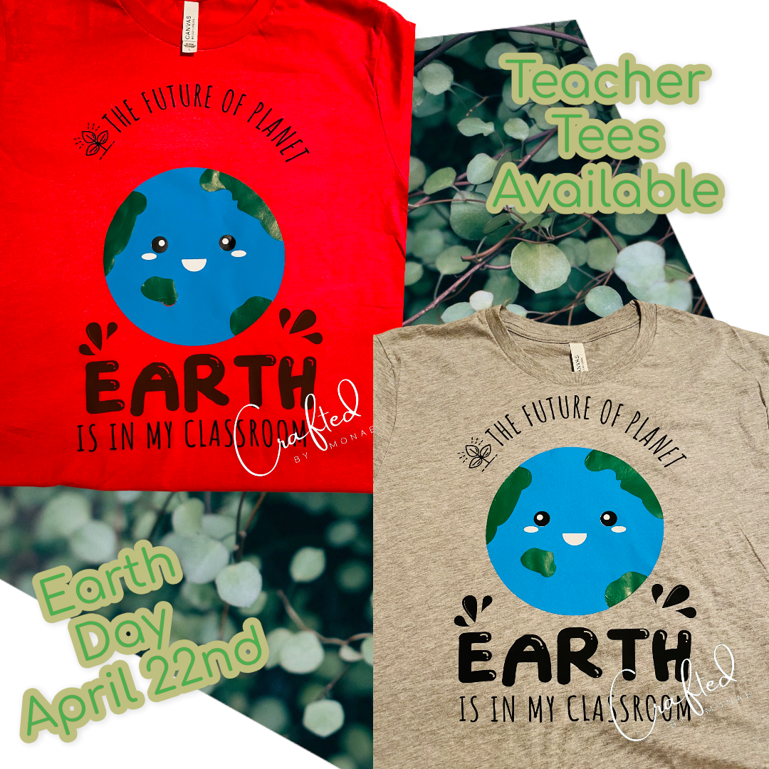 🌎Earth Day Teacher Tee