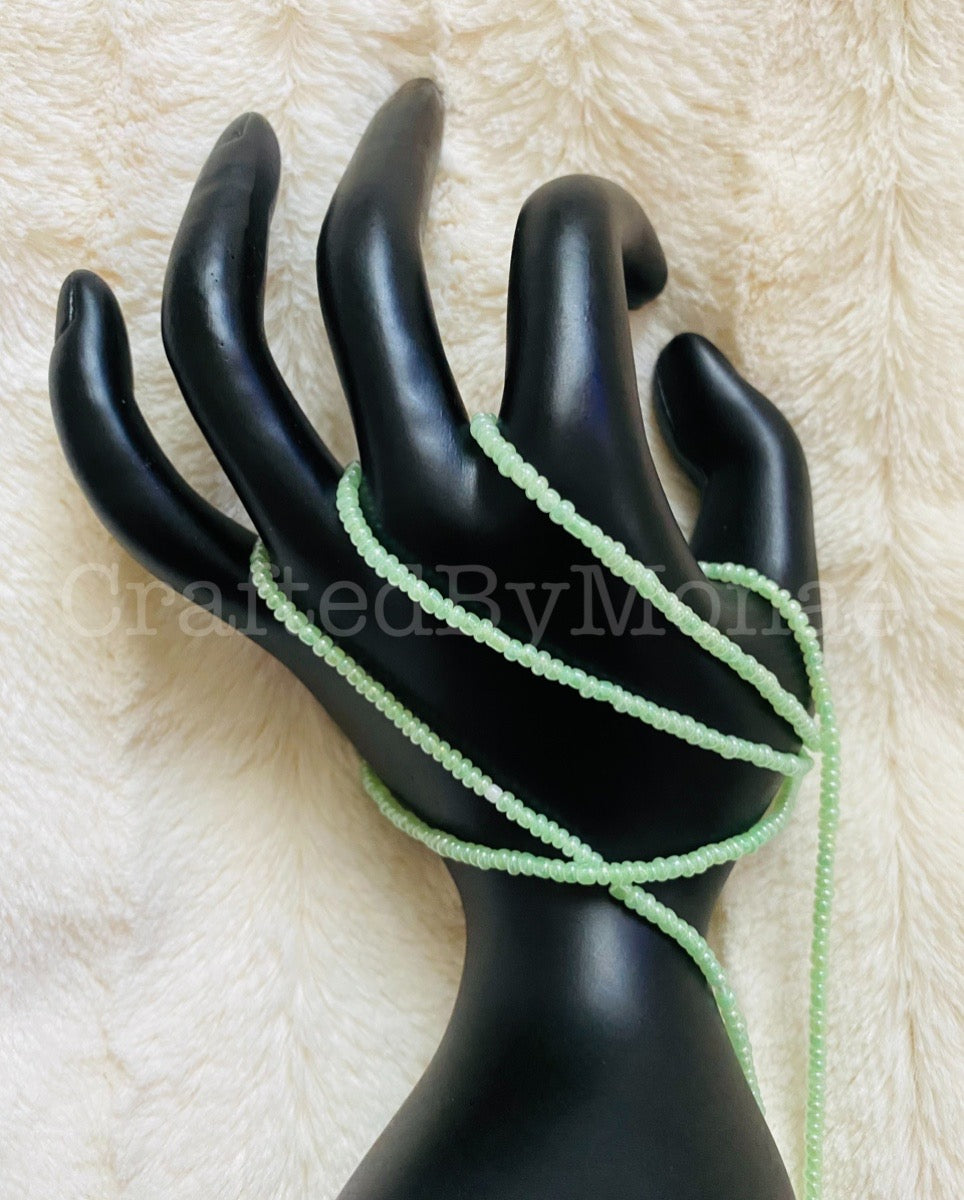 Green Pearl Vibes Waistbeads