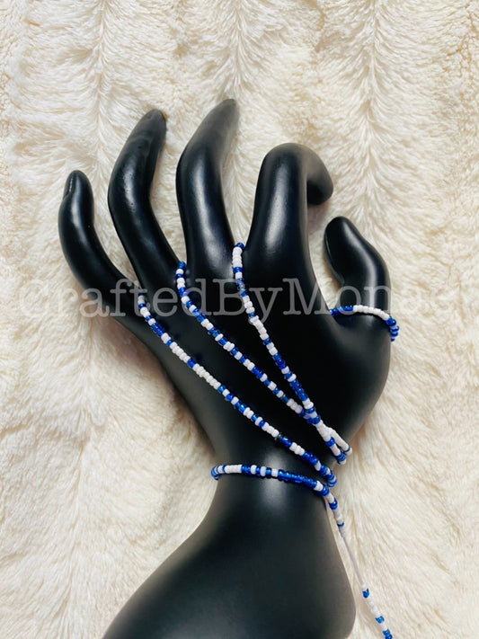 Blue and White Greek Vibes Waistbeads