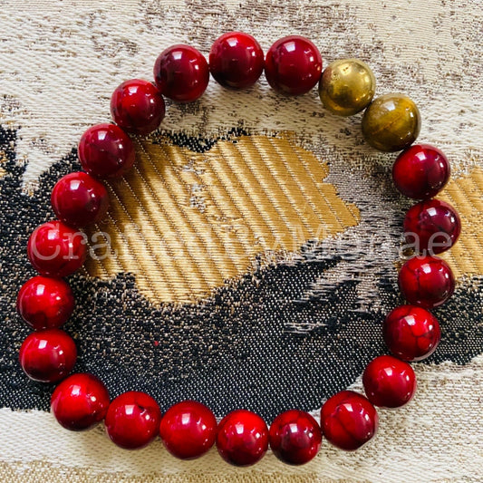 Dyed Coral Energy Beads