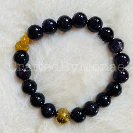 Crown Chakra and Rich Joyous Energy Vibes Bracelet