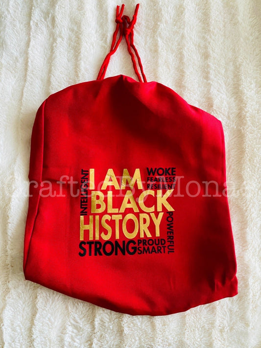 📚Black History…I Am Drawstring Bag