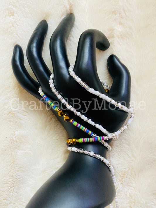 Clear Blanco Colorful Vibes Waistbead